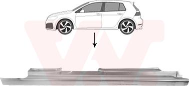 Van Wezel 5766104 - Foot Board, door sill car-mod.net