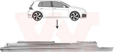 Van Wezel 5766103 - Foot Board, door sill car-mod.net