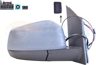 Van Wezel 5707828 - Outside Mirror car-mod.net