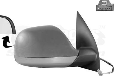 Van Wezel 5785808 - Outside Mirror car-mod.net