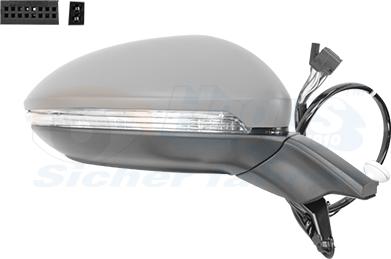 Van Wezel 5775816 - Outside Mirror car-mod.net