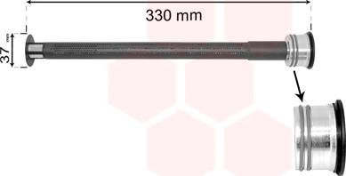 Van Wezel 0900D225 - Dryer, air conditioning car-mod.net