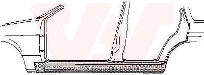Van Wezel 1820103 - Foot Board, door sill car-mod.net