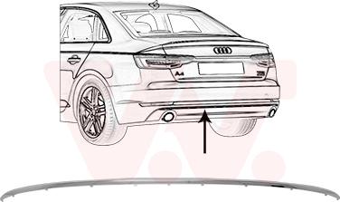 Van Wezel 0346550 - Trim - Protective Strip, bumper car-mod.net
