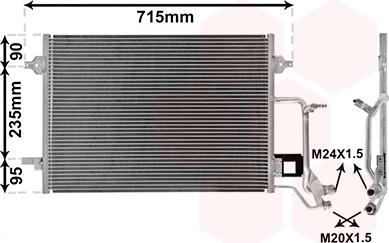 Van Wezel 03005140 - Condenser, air conditioning car-mod.net