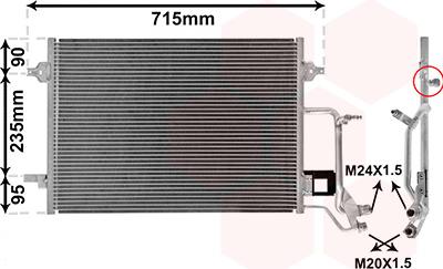 Van Wezel 03005116 - Condenser, air conditioning car-mod.net