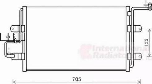 Van Wezel 03005130 - Condenser, air conditioning car-mod.net
