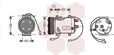 Van Wezel 0300K003 - Compressor, air conditioning car-mod.net