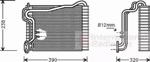 Van Wezel 0300V146 - Evaporator, air conditioning car-mod.net