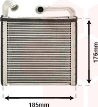 Van Wezel 03016385 - Heat Exchanger, interior heating car-mod.net