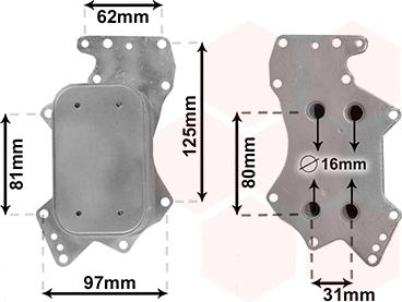 Van Wezel 03013701 - Oil Cooler, engine oil car-mod.net
