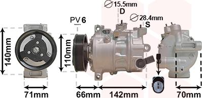 Van Wezel 0301K703 - Compressor, air conditioning car-mod.net
