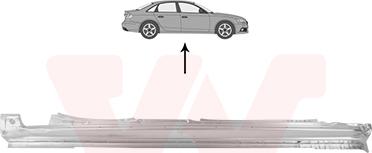 Van Wezel 0326104 - Foot Board, door sill car-mod.net