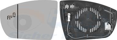 CARRO 086307612 - Mirror Glass, outside mirror car-mod.net