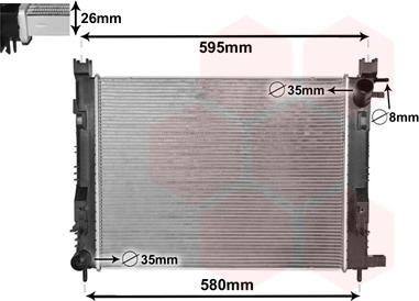 Van Wezel 15002008 - Radiator, engine cooling car-mod.net