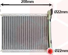 Van Wezel 15016700 - Heat Exchanger, interior heating car-mod.net