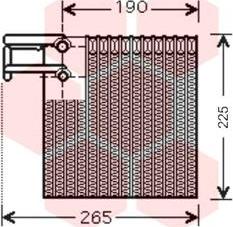 Van Wezel 1300V257 - Evaporator, air conditioning car-mod.net