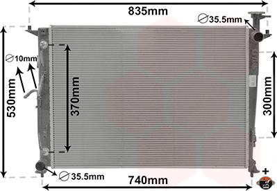 Van Wezel 82012716 - Radiator, engine cooling car-mod.net