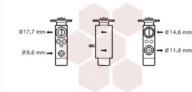 Van Wezel 30001098 - Expansion Valve, air conditioning car-mod.net