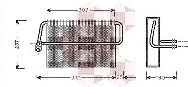 Van Wezel 3000V272 - Evaporator, air conditioning car-mod.net