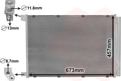 Van Wezel 30015703 - Condenser, air conditioning car-mod.net