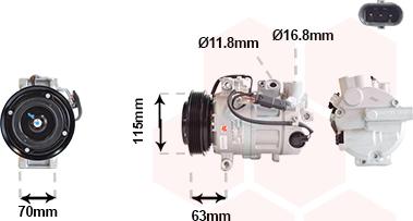 Van Wezel 3001K727 - Compressor, air conditioning car-mod.net