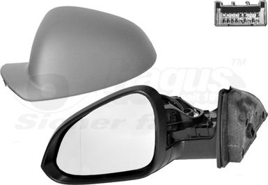 Van Wezel 3850817 - Outside Mirror car-mod.net