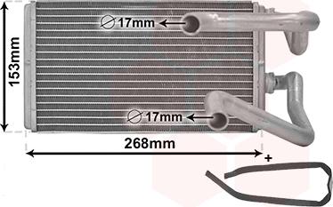 Van Wezel 32006259 - Heat Exchanger, interior heating car-mod.net