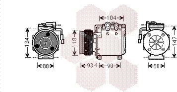 Van Wezel 3200K212 - Compressor, air conditioning car-mod.net