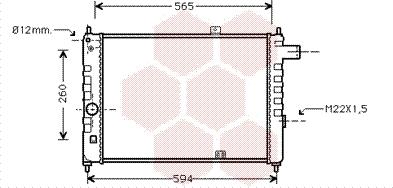 Van Wezel 37002052 - Radiator, engine cooling car-mod.net