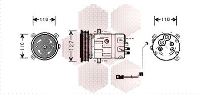 Van Wezel 3700K290 - Compressor, air conditioning car-mod.net
