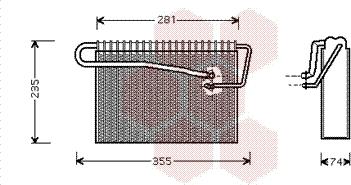 Van Wezel 3700V167 - Evaporator, air conditioning car-mod.net