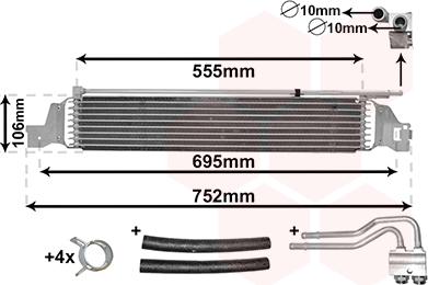 Van Wezel 37013700 - Oil Cooler, automatic transmission car-mod.net