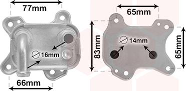 Van Wezel 37013715 - Oil Cooler, engine oil car-mod.net