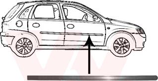 Van Wezel 3777424 - Trim / Protective Strip, door car-mod.net