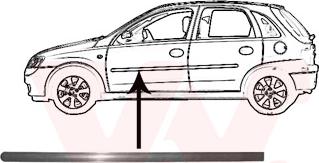 Van Wezel 3777423 - Trim / Protective Strip, door car-mod.net