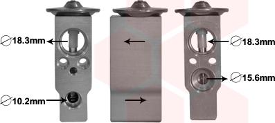 Van Wezel 25001285 - Expansion Valve, air conditioning car-mod.net