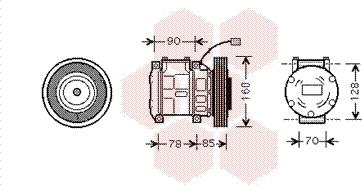 Van Wezel 2500K019 - Compressor, air conditioning car-mod.net