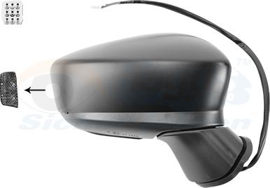 Van Wezel 2744806 - Outside Mirror car-mod.net