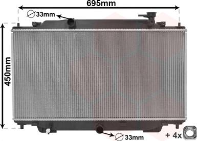 Van Wezel 27012703 - Radiator, engine cooling car-mod.net