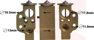 Van Wezel 74001076 - Expansion Valve, air conditioning car-mod.net