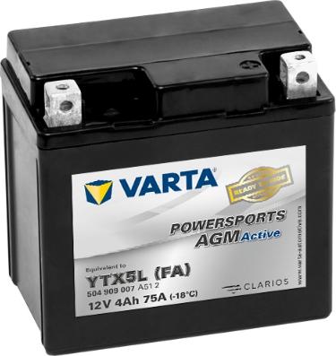 Varta 504909007A512 - Starter Battery car-mod.net