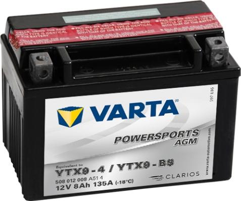 Varta 508012008A514 - Starter Battery car-mod.net