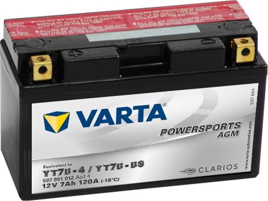 Varta 507901012A514 - Starter Battery car-mod.net