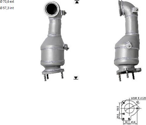 VEGAZ CHK-952 - Catalytic Converter car-mod.net