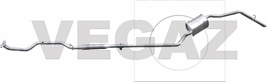 VEGAZ DIS-70 - Middle / End Silencer car-mod.net