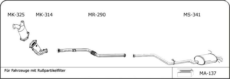 VEGAZ MB121 - Exhaust System car-mod.net