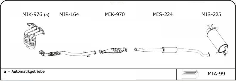 VEGAZ MI106 - Exhaust System car-mod.net