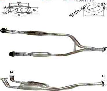 VEGAZ VM-137 - Pipe Connector, exhaust system car-mod.net
