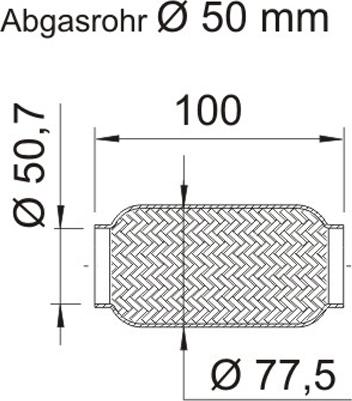 VEGAZ OR-237ERNS - Flex Hose, exhaust system car-mod.net